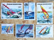 Timbres planche à voile